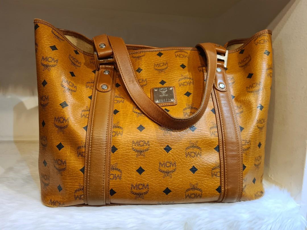 Mcm visetos tote bag store