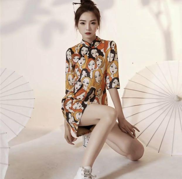 Modern Designer Cheongsam Dress