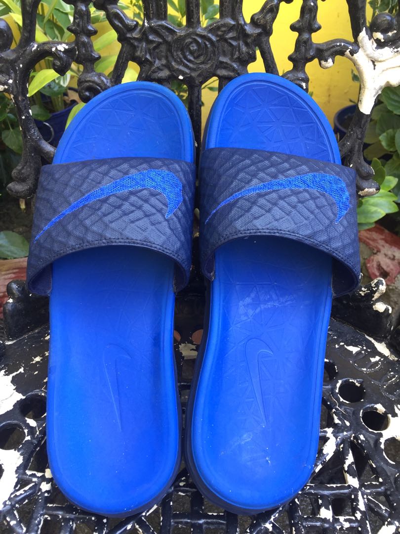 Nike Benassi Solarsoft 2 Slide Sandals Midnight Lyon Blue PRE