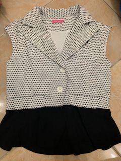 Outer Blazer Tanpa Lengan