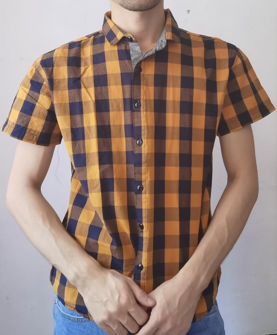 Polo shop shirt checkered