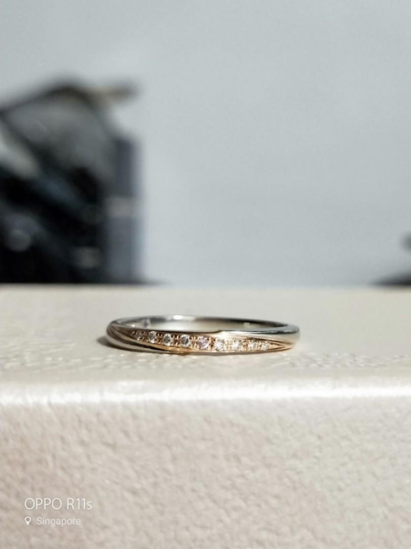 Gold and discount platinum mix ring