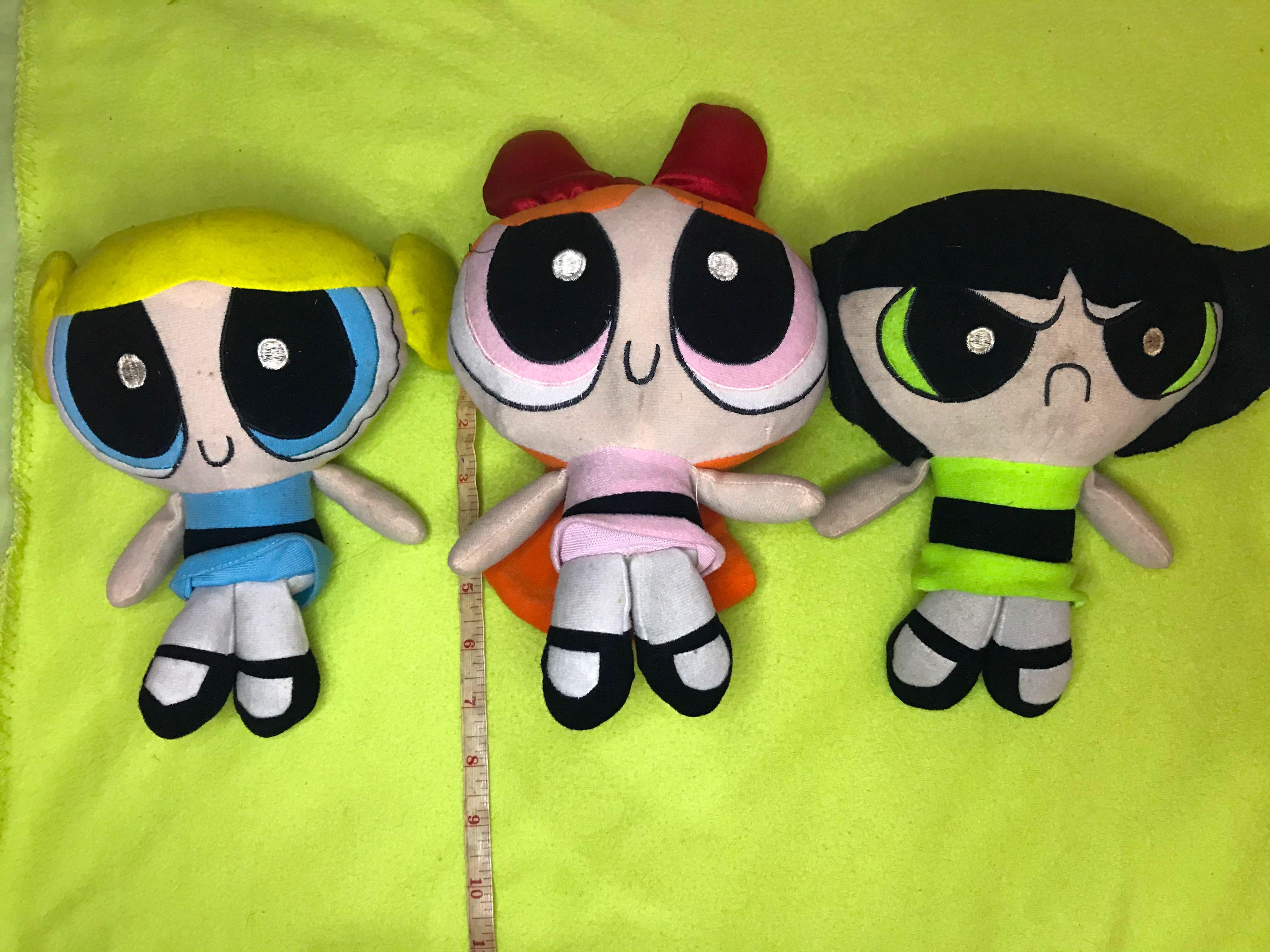 Powerpuff Girls plush set (Category: Plushies & Soft Toys) located in Manila. Submitted by brutalmary (Listing ID 1072817274, Image 2). Description: ▪️BDO or GCASH PAYMENT ONLY. ▪️Shipping via grab express/lalamove/angkas SHOULDERED BY BUYER. ▪️ 📍San mateo, Rizal Vintage from Personal Collection from Y2k (bought year around year 2001-2002) Power Puff Girls Stuffed toy/Plush set 🧡SOLD AS SET ONLY. 💙Stored in plastic pouch since but needs a litt