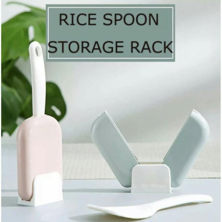 RICE SPOON STORAGE RACK (Category: Storage Boxes & Baskets) located in Manila. Submitted by christimjose09 (Listing ID 1072878072, Image 1). Description: Product details: ✔️Standable rice scoop storage rack automatically opens and closes. ✔️Non-stick automatic lid rice spoon storage container easy to dry rice spoon. ✔️Material: PP ✔️Dimensions: 5 x 3 x 20 cm Shipping fee c/o buyer MOP: BDO or GCash.