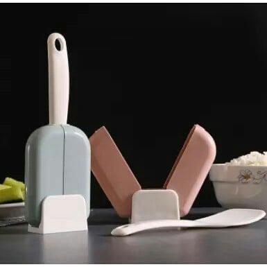RICE SPOON STORAGE RACK (Category: Storage Boxes & Baskets) located in Manila. Submitted by christimjose09 (Listing ID 1072878072, Image 2). Description: Product details: ✔️Standable rice scoop storage rack automatically opens and closes. ✔️Non-stick automatic lid rice spoon storage container easy to dry rice spoon. ✔️Material: PP ✔️Dimensions: 5 x 3 x 20 cm Shipping fee c/o buyer MOP: BDO or GCash.