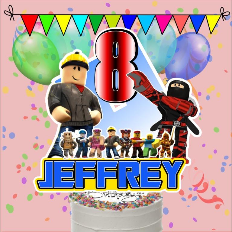 Roblox Cake Topper, Cake Topper, Birthday Party,, Hobbies & Toys ...