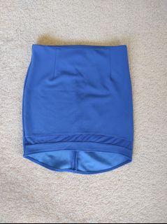 Royal blue skirt