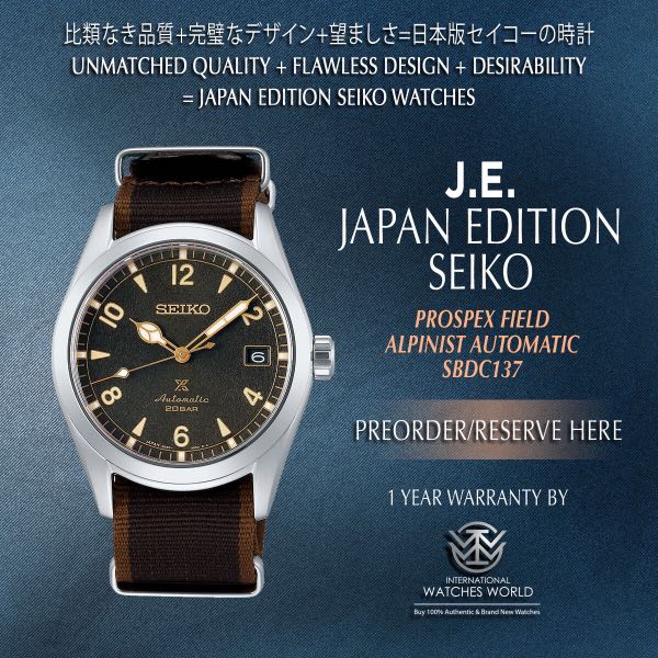 SEIKO JAPAN EDITION PROSPEX FIELD ALPINIST AUTOMATIC SBDC137 NYLON BAND,  Mobile Phones & Gadgets, Wearables & Smart Watches on Carousell
