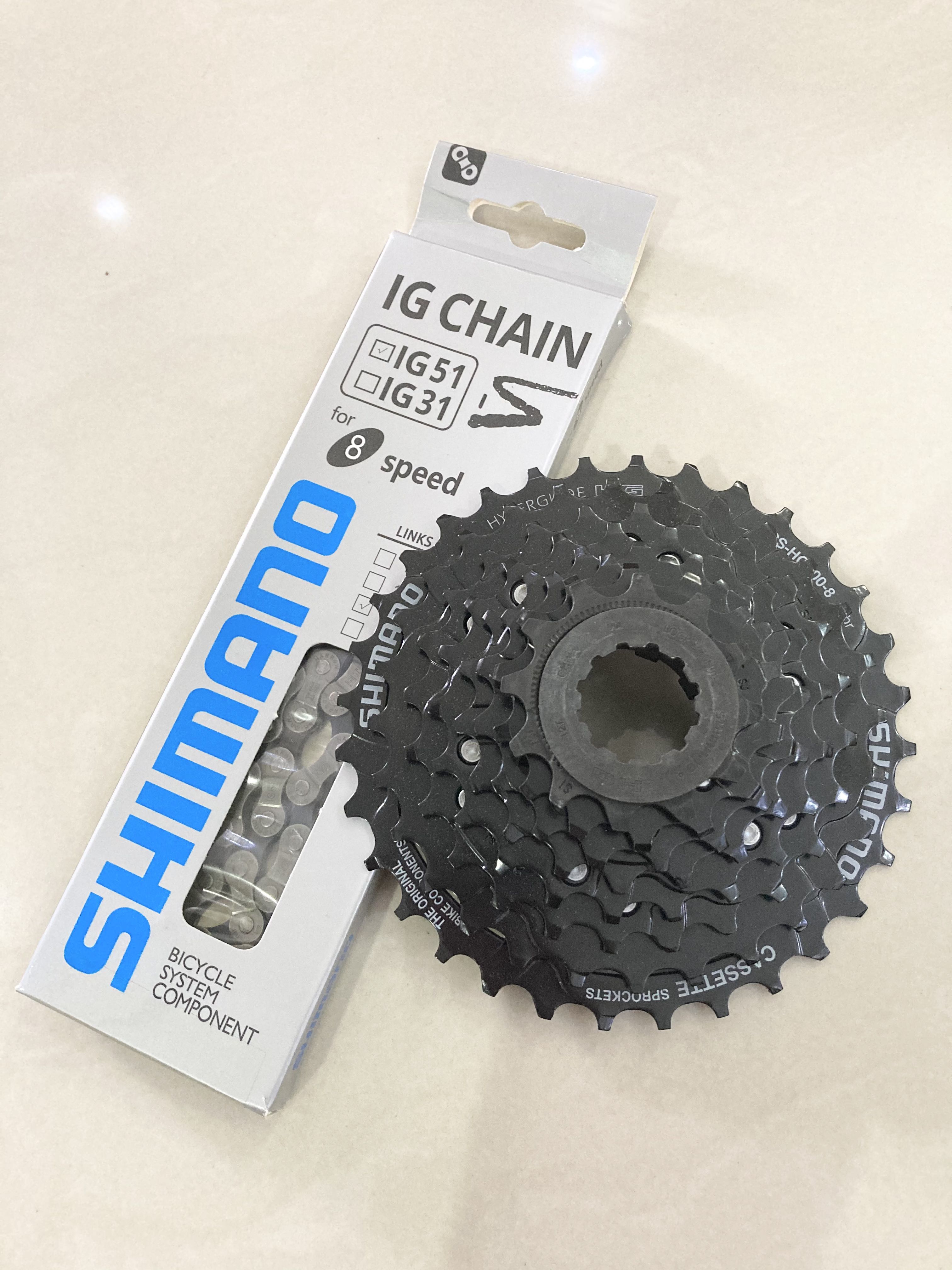 Shimano 8 Speed Cassette Chain Sports Equipment Bicycles
