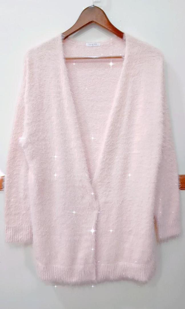 Soft pink cardigan buluss, Women's 