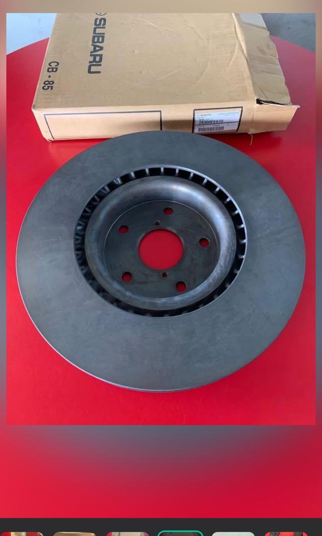 STI front 4 pot rotor & original pads, Car Accessories, Accessories on ...