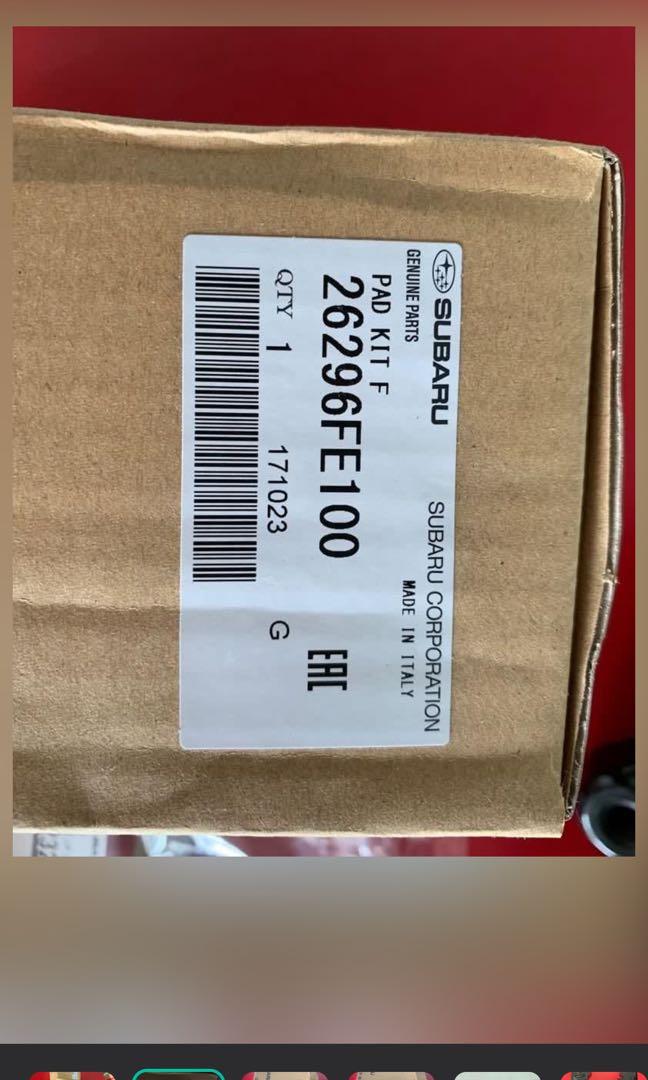 STI front 4 pot rotor & original pads, Car Accessories, Accessories on ...