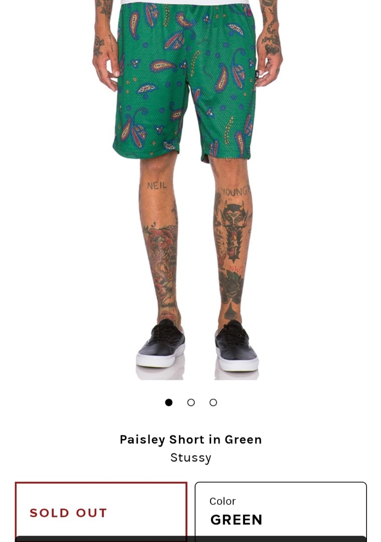 Stussy paisley shorts store