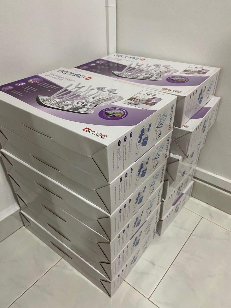 Ready stock Swiss GEOMAG Safe ABS Bottle Dry Rack BPA Free Baby Feeding