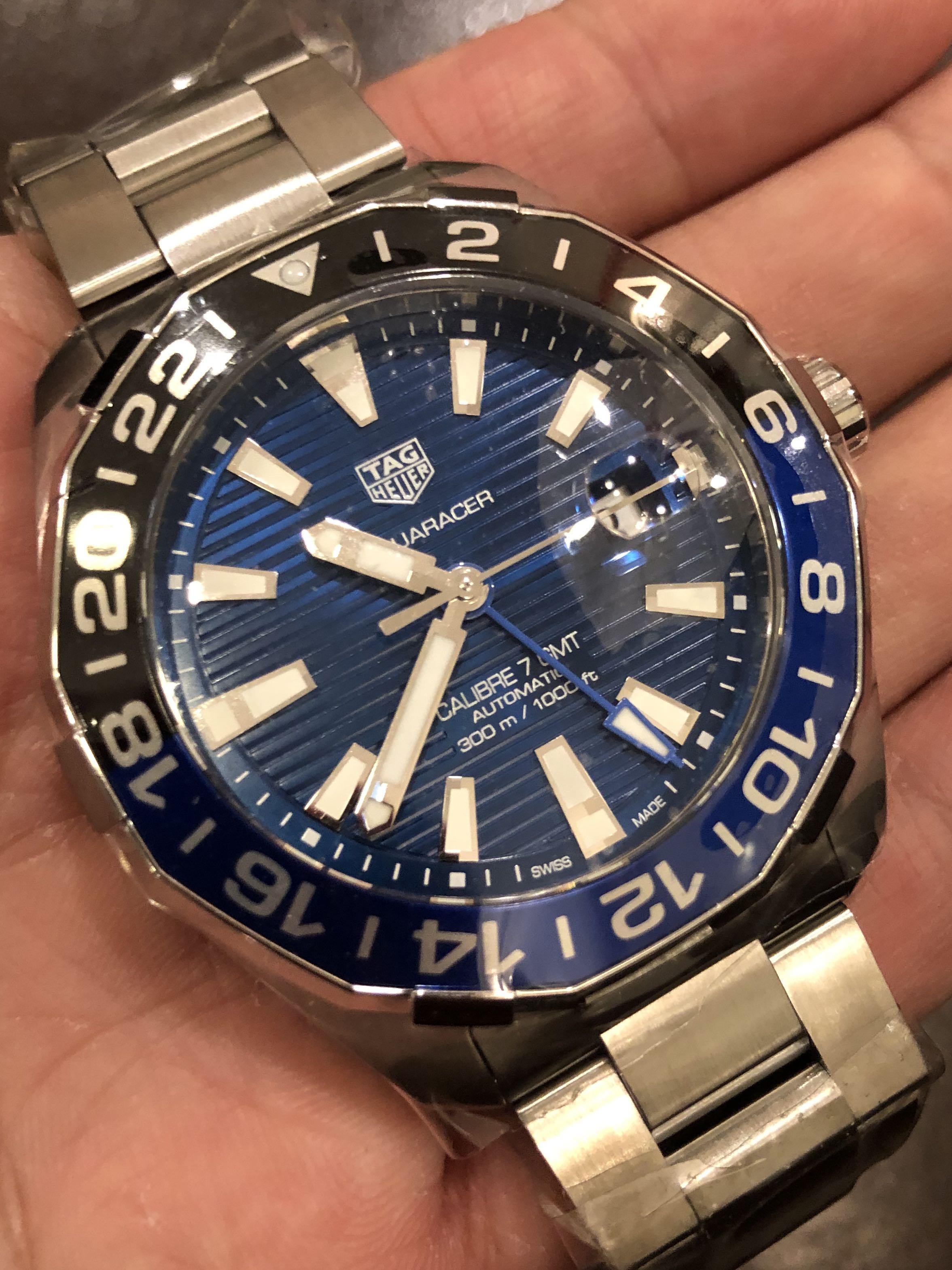 Tag Heuer Aquaracer GMT Batman 43mm Automatic BNIB, Luxury, Watches on  Carousell