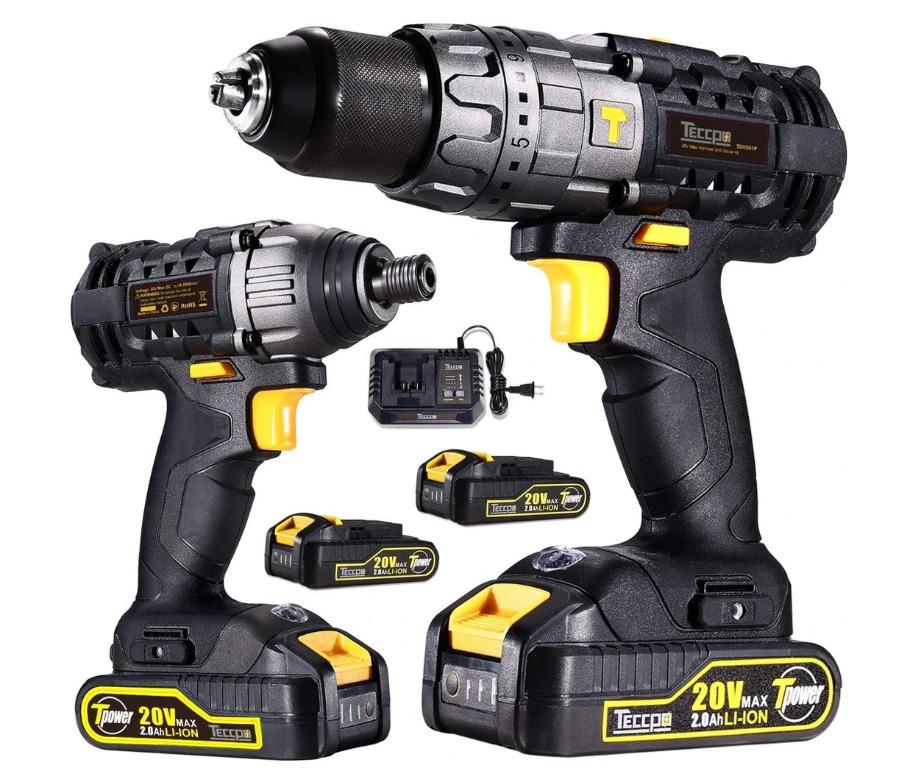 Teccpo hammer store drill