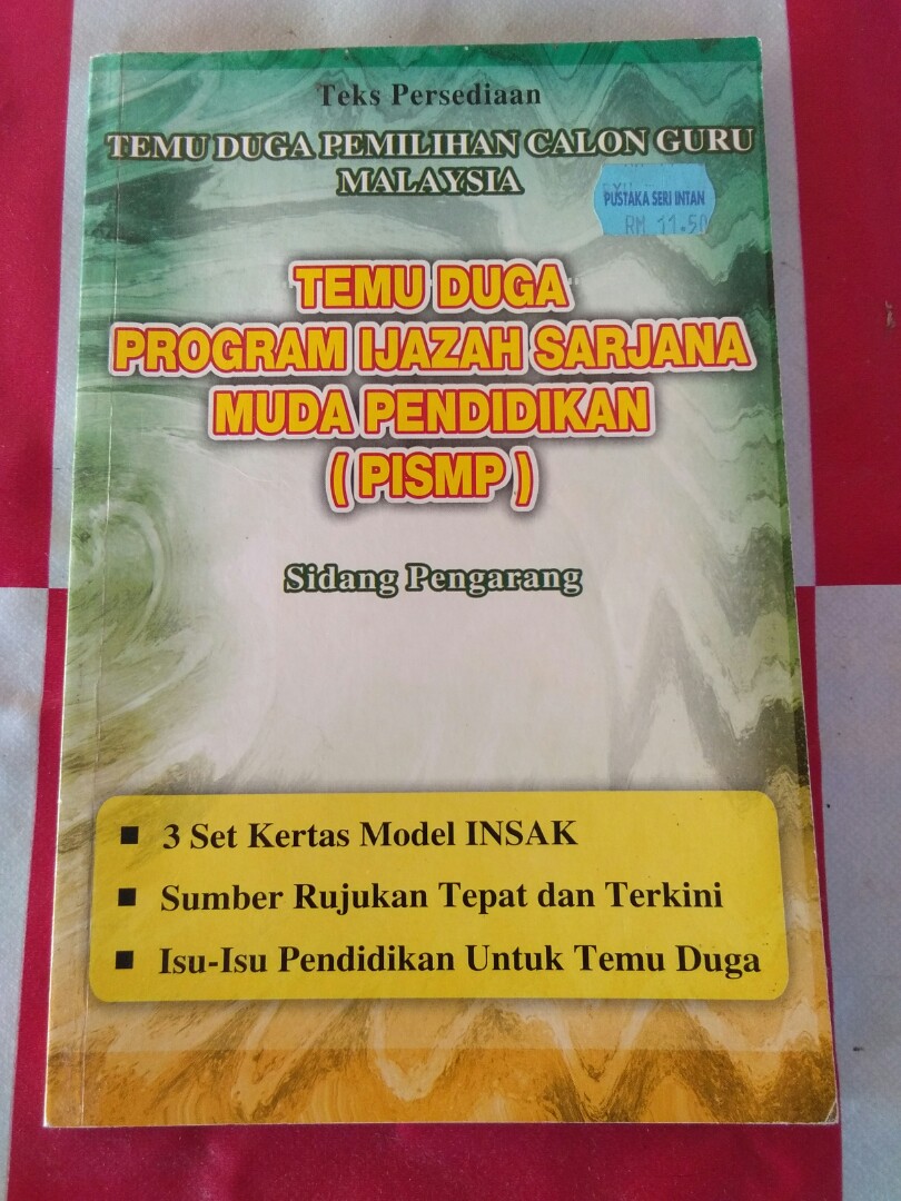 Temuduga Program Ijazah Sarjana Muda Pendidikan Books Stationery Books On Carousell