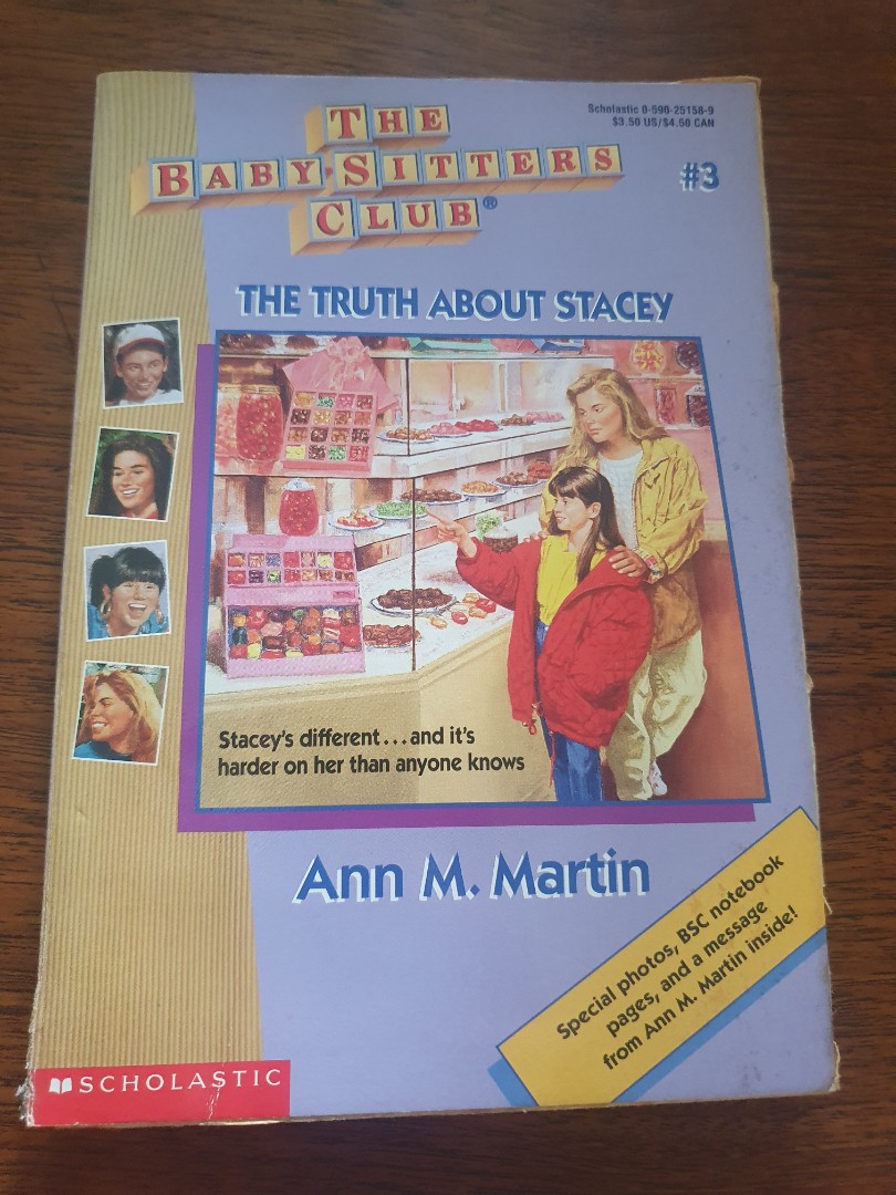 The Baby Sitters Club Book 3 The Truth About Stacy Hobbies Toys Books Magazines Fiction Non Fiction On Carousell