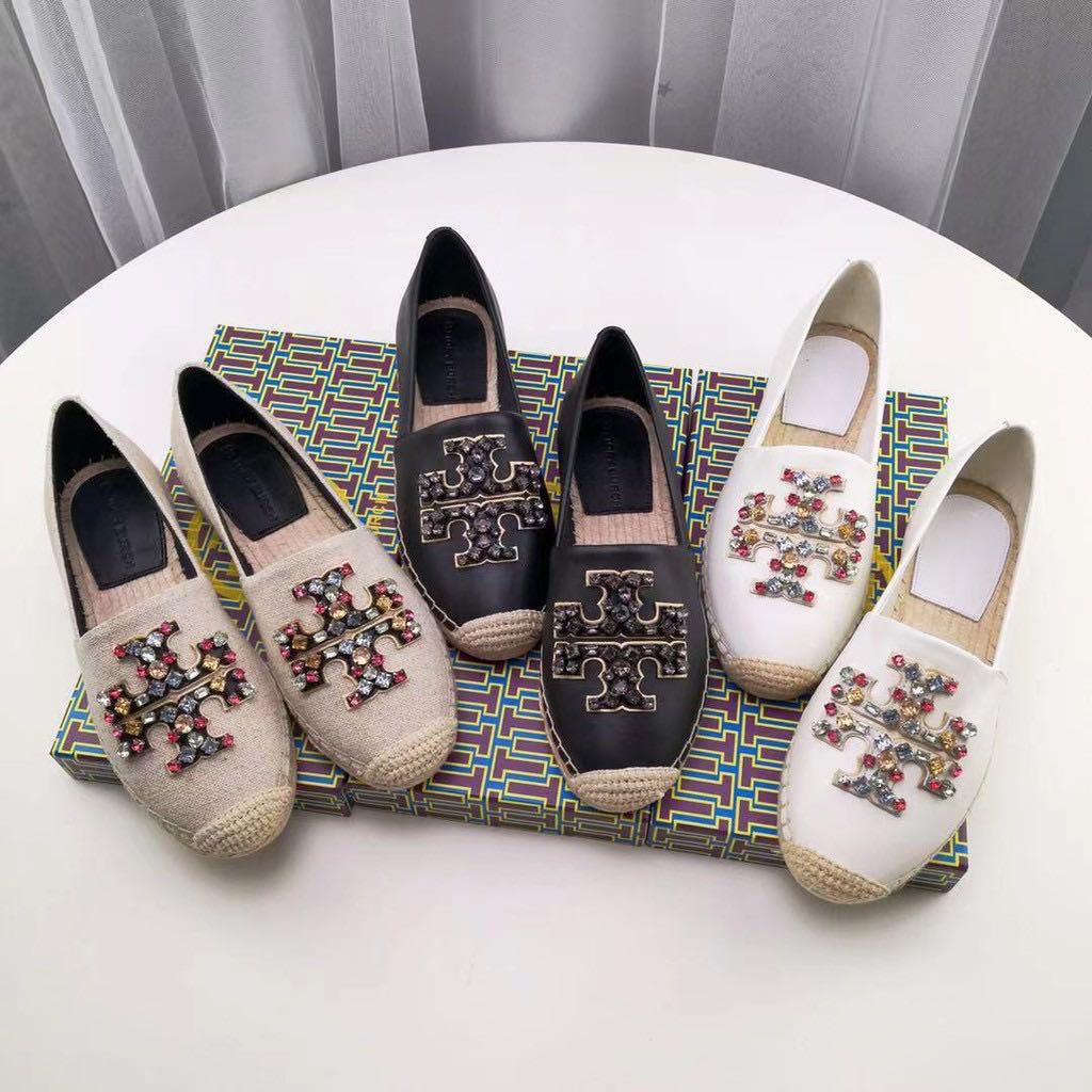 Tory Burch Ines Embellished Espadrilles