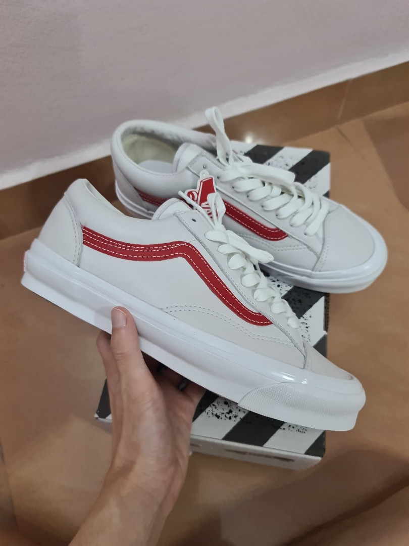 Vans Vault Og Style 36 Lx Red True white US8 Men s Fashion