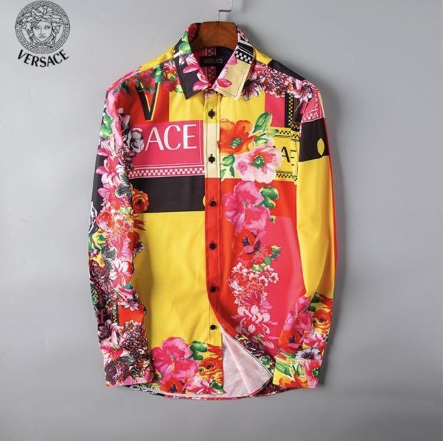 Versace long top sleeve dress shirt