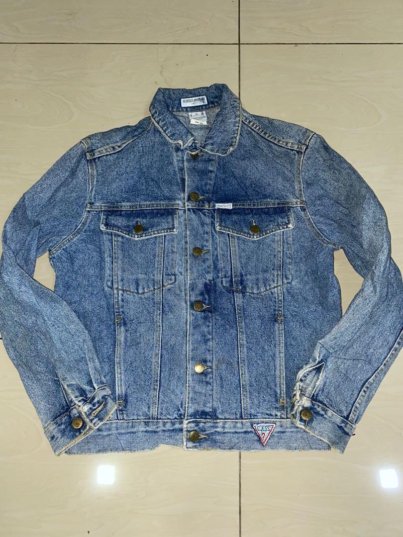 Vintage 80s Guess Denim Jacket By Georges Marciano Men s Fashion