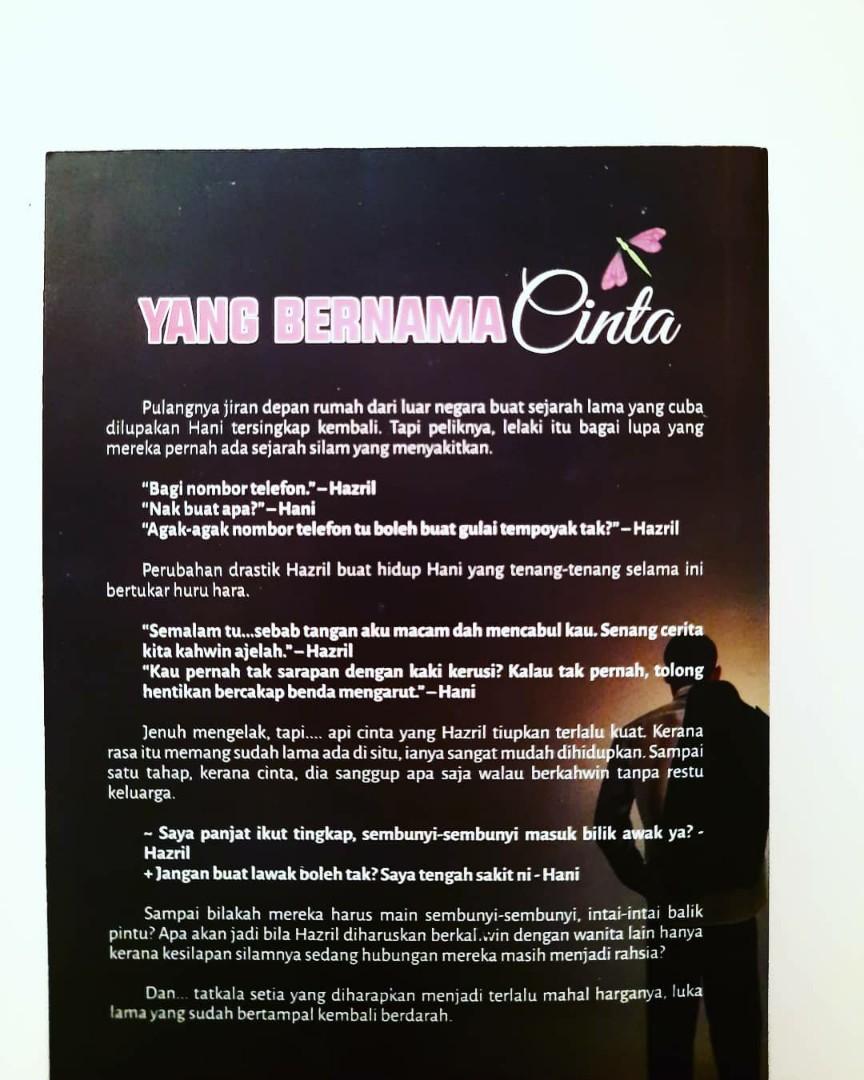 Yang Bernama Cinta Hani Fazuha Books Stationery Books On Carousell