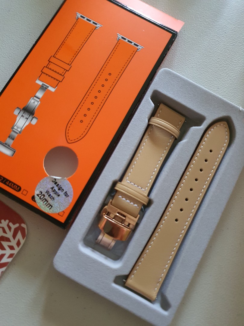 20mm leather smart watch strap Women s Fashion Watches