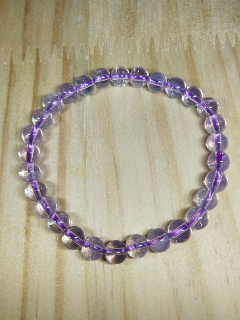 7mm高貨紫玉晶, 女裝, 飾物及配件, 寶石、鑽石、水晶- Carousell