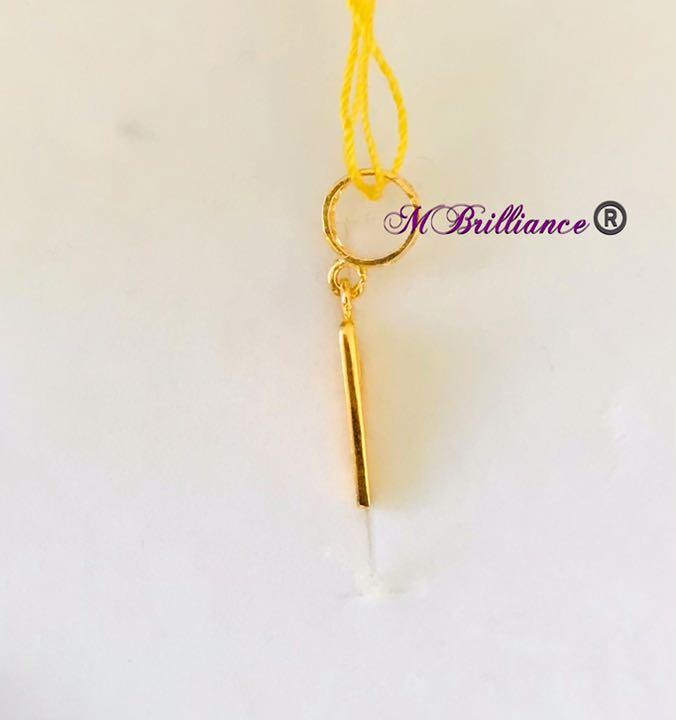 Gold biscuit outlet pendant