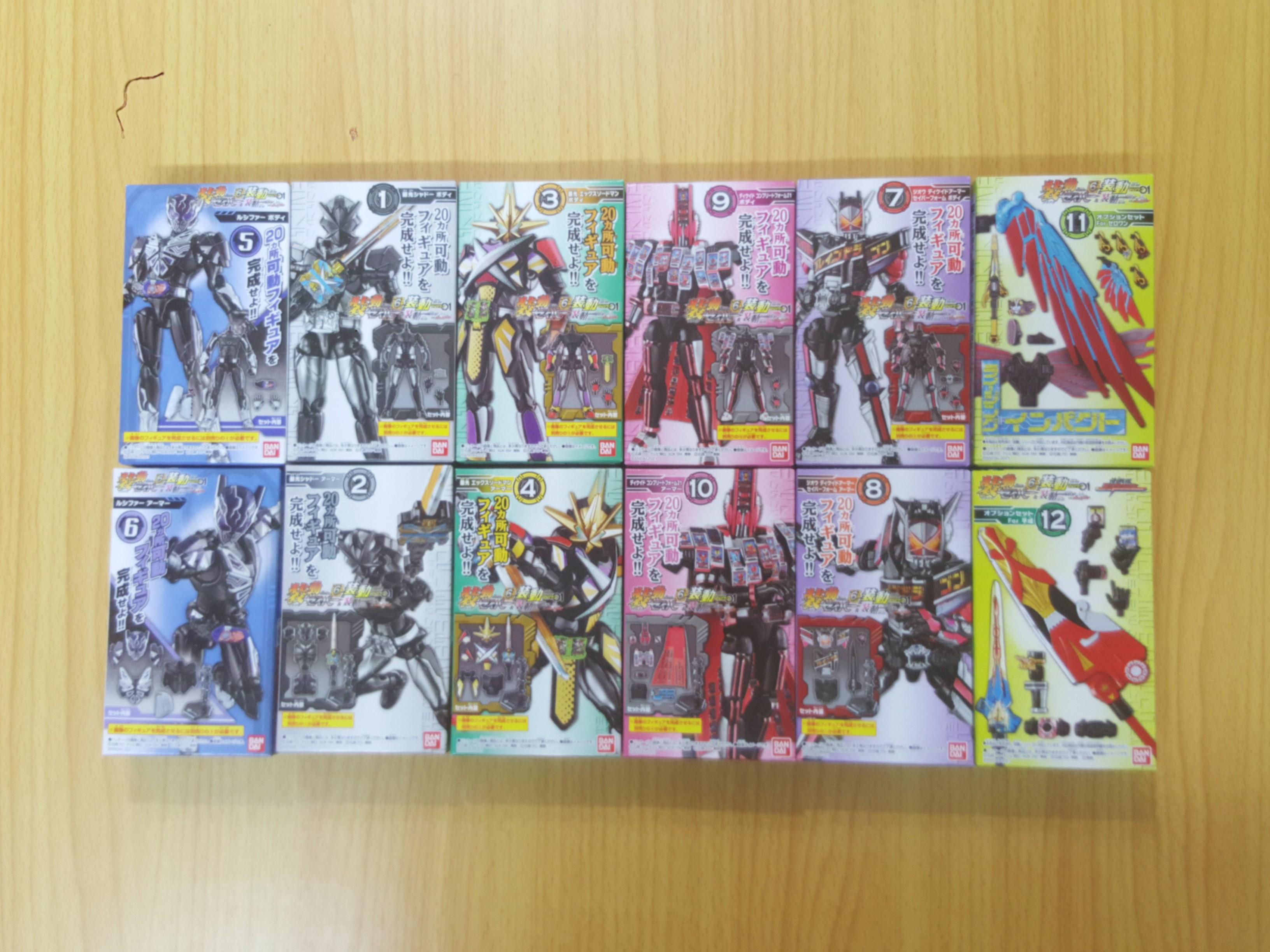 全新(原盒12盒) 幪面超人聖刃kamen rider saber book 6 ( shodo / so