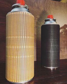 邊爐氣罐專用特色木製罐套