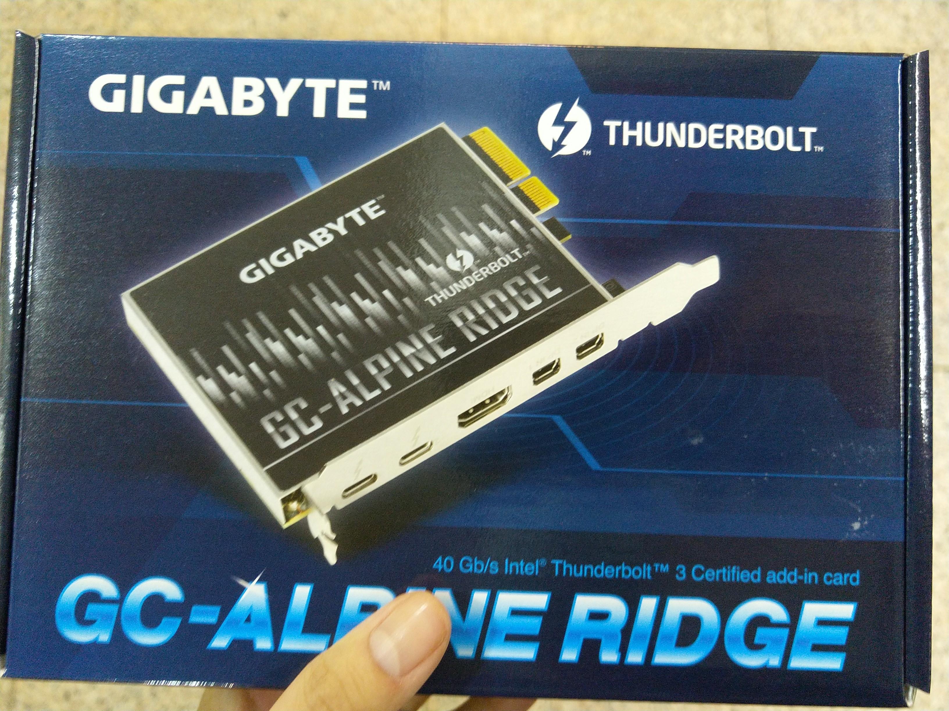 全新Gigabyte GC-Alpine ridge version 2.0 Thunderbolt 3 pcie pci