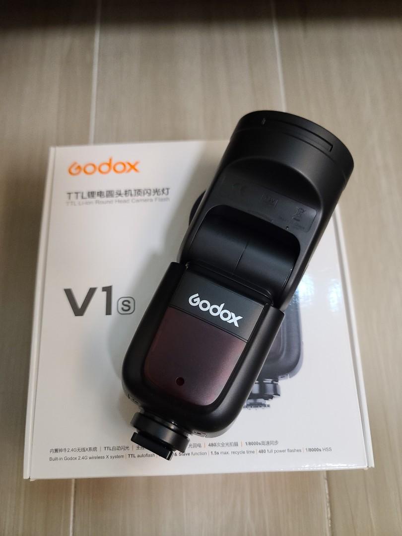 未使用* Godox V1-S Flash Unit for Sony, 攝影器材, 攝影配件, 閃光燈