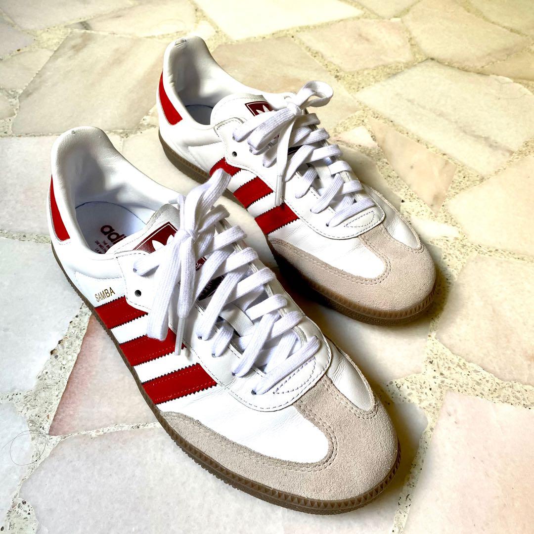 White & red sales samba og trainers