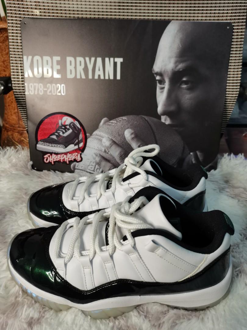 Jordan 11 emerald on feet cheap