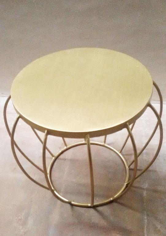 Apple Chair or Side Table ( Made to Order) (Category: Chairs) located in Paranaque City. Submitted by furniturepiecesph (Listing ID 1078417343, Image 3). Description: Made of wood and metal. Size-20"Diameter ;16" Top Surface Diameter ;Height"16.5 .