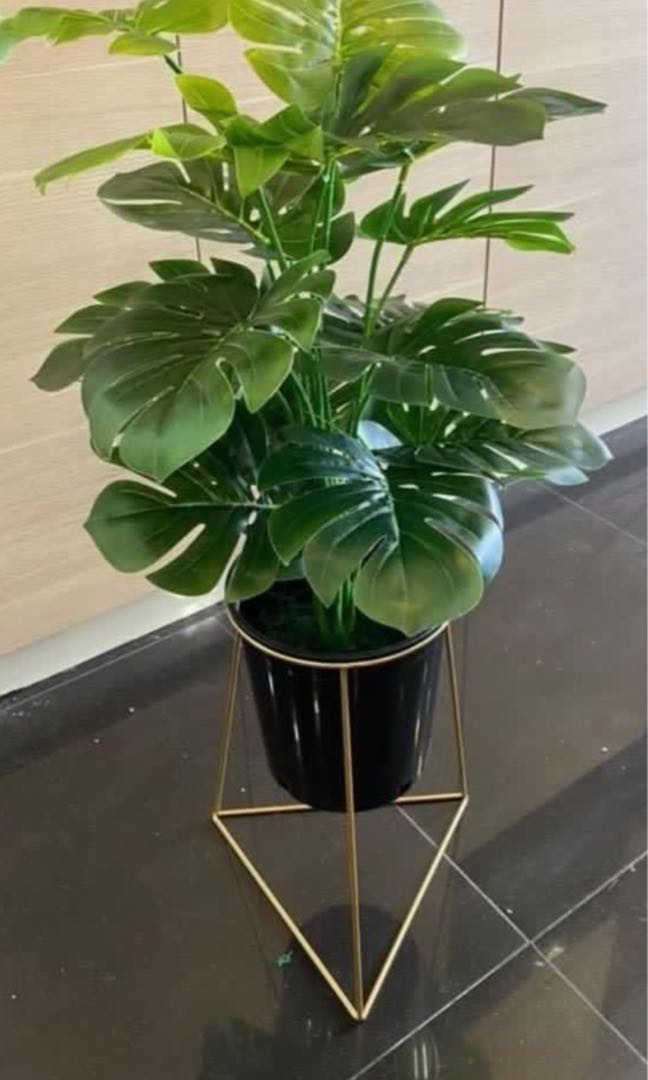 Artificial plants with stand, Furniture & Home Living, Home Decor