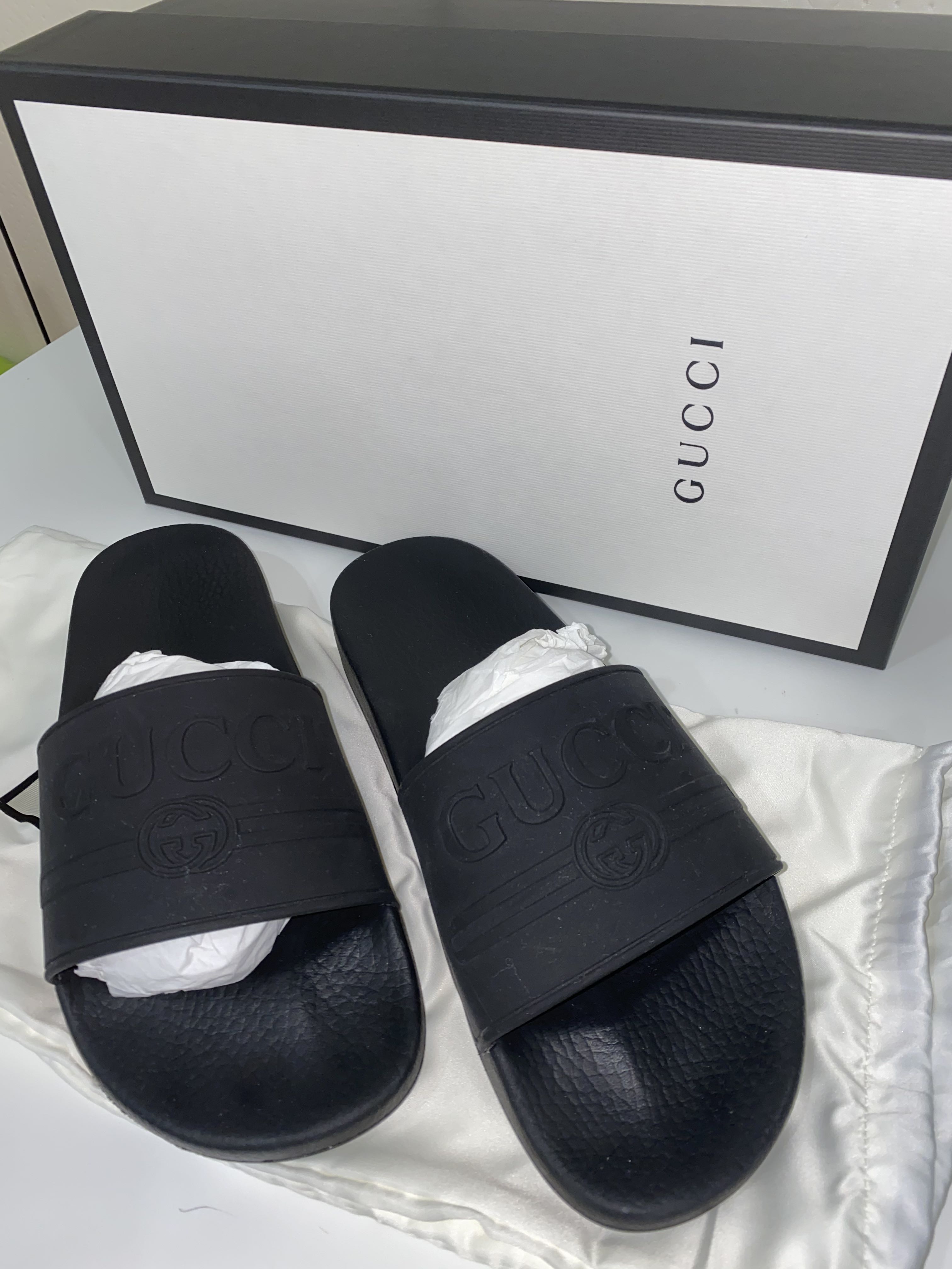 Gucci men's slides on sale 2025