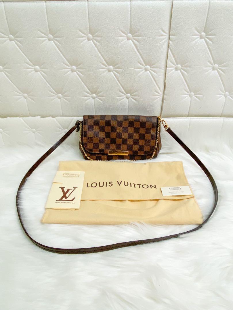 Authentic Louis Vuitton Damier Ebene Favorite PM Crossbody