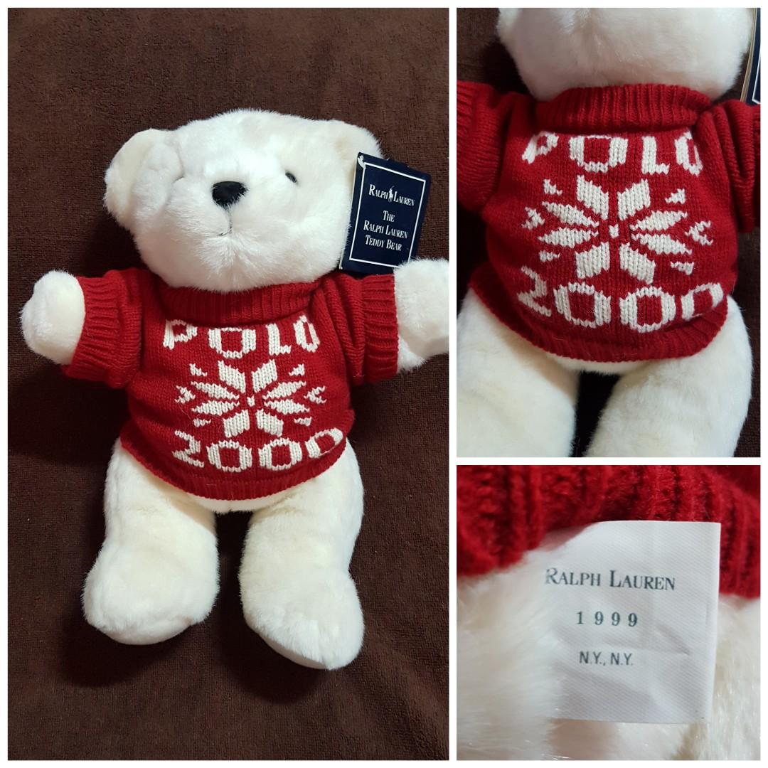 Authentic Vintage Ralph Lauren Polo Classic Teddy Bear Sweat Shirt Plush  Soft Toy, Hobbies & Toys, Collectibles & Memorabilia, Fan Merchandise on  Carousell