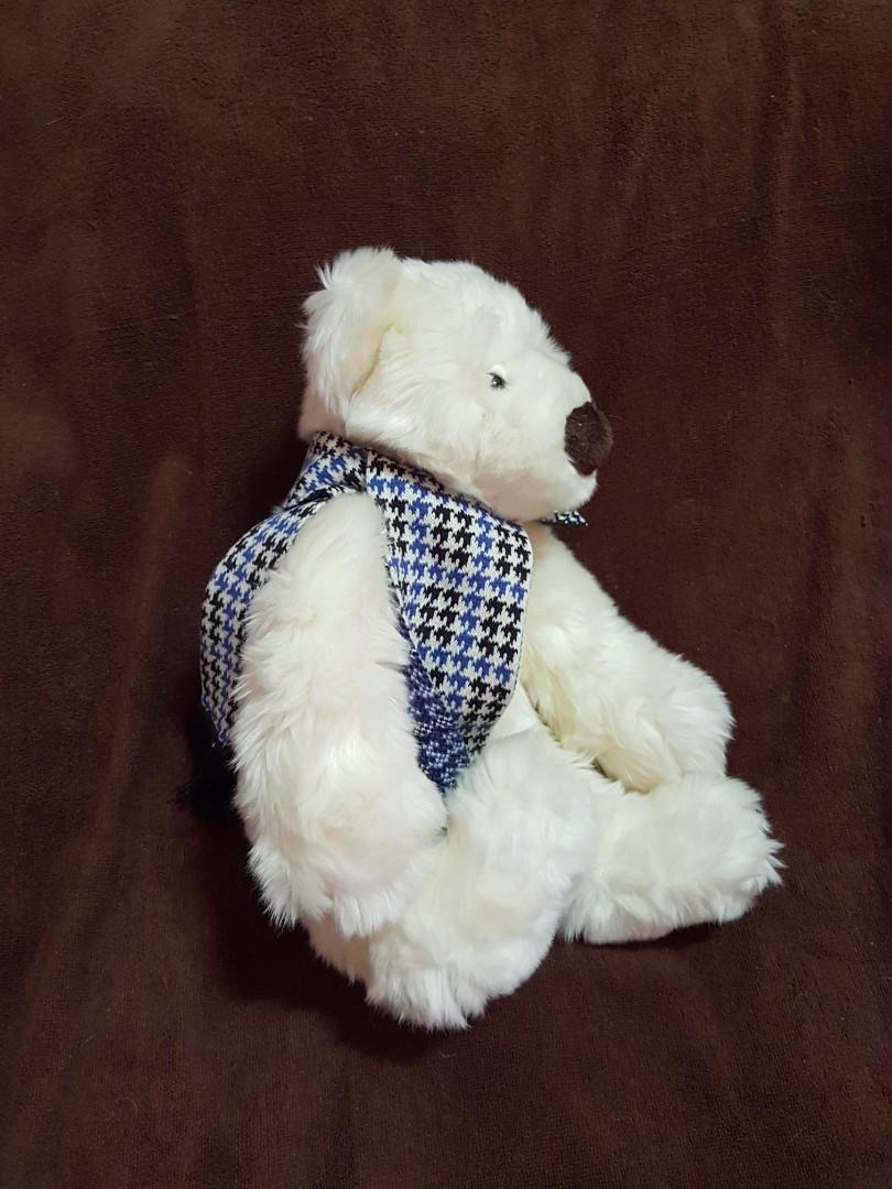 Authentic Vintage Tommy Hilfiger Classic Teddy Bear with Scarf Beanie ...