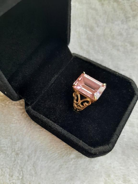 10k gold shop pink ice ring