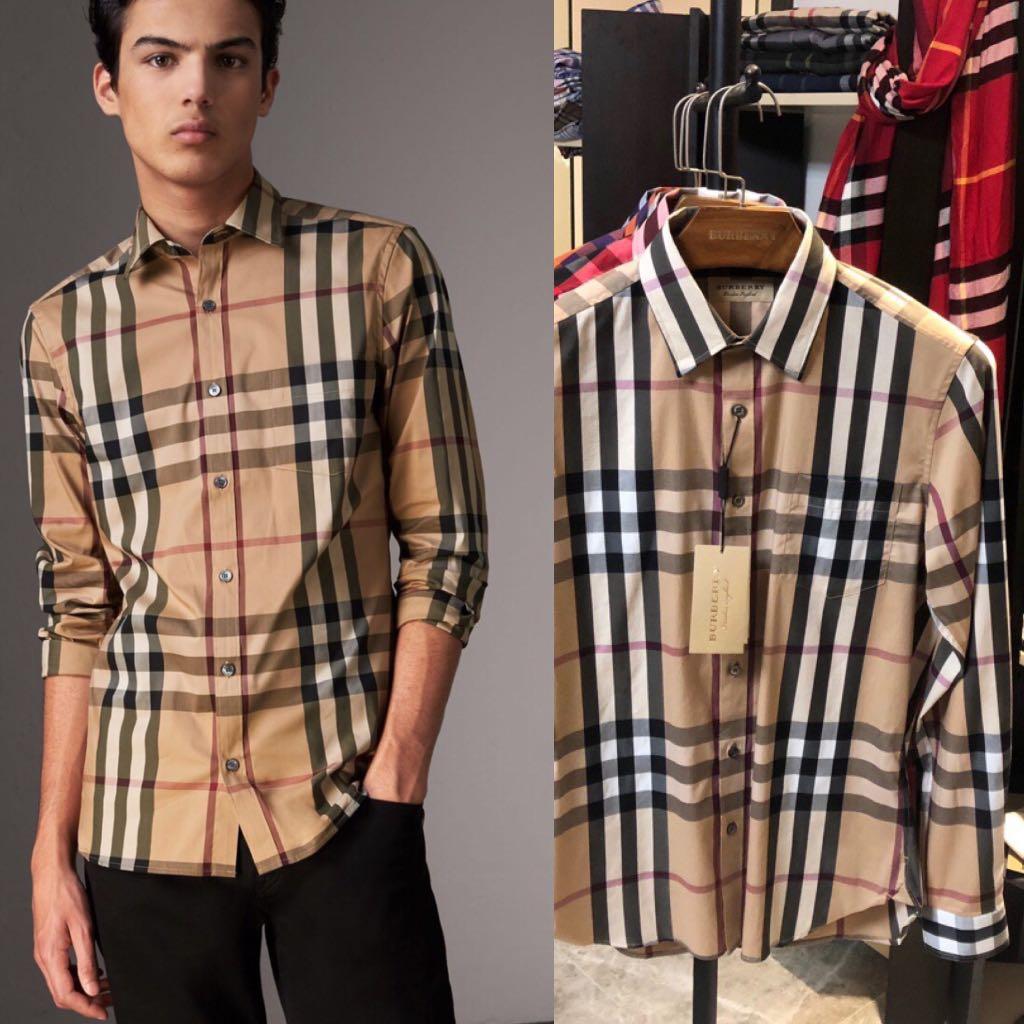 BN Authentic Burberry Men's Nova Check Shirt, Men's Fashion, Tops & Sets,  Tshirts & Polo Shirts on Carousell