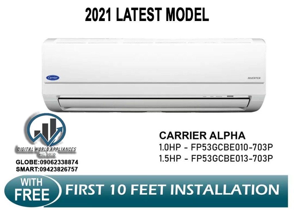 Brand New Carrier Alpha Wall Mounted Split Type Inverter Tv Home Appliances Air Conditioning And Heating On Carousell