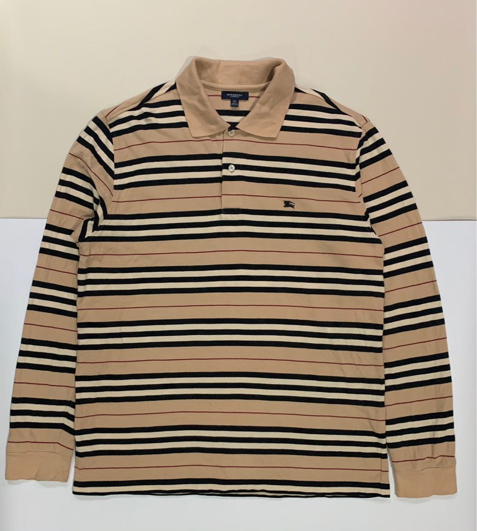 Burberry striped polo shirt new arrivals