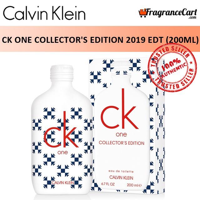 Calvin Klein cK One Collector s Edition 2019 EDT for Unisex Men Women 100ml Tester Eau de Toilette 1 White Brand New 100 Authentic