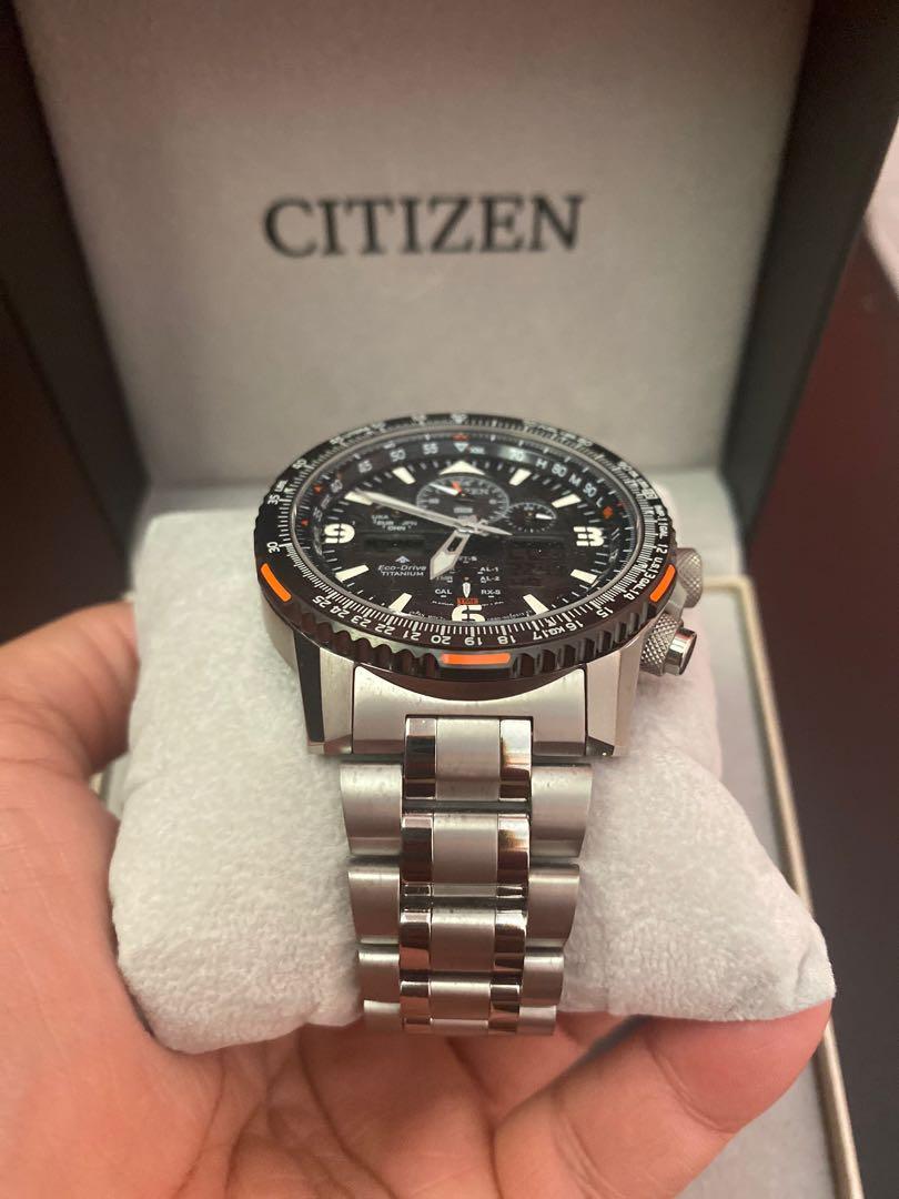 Citizen PROMASTER SKYHAWK A T JY8108 53E Eco Drive titanium black steal half price