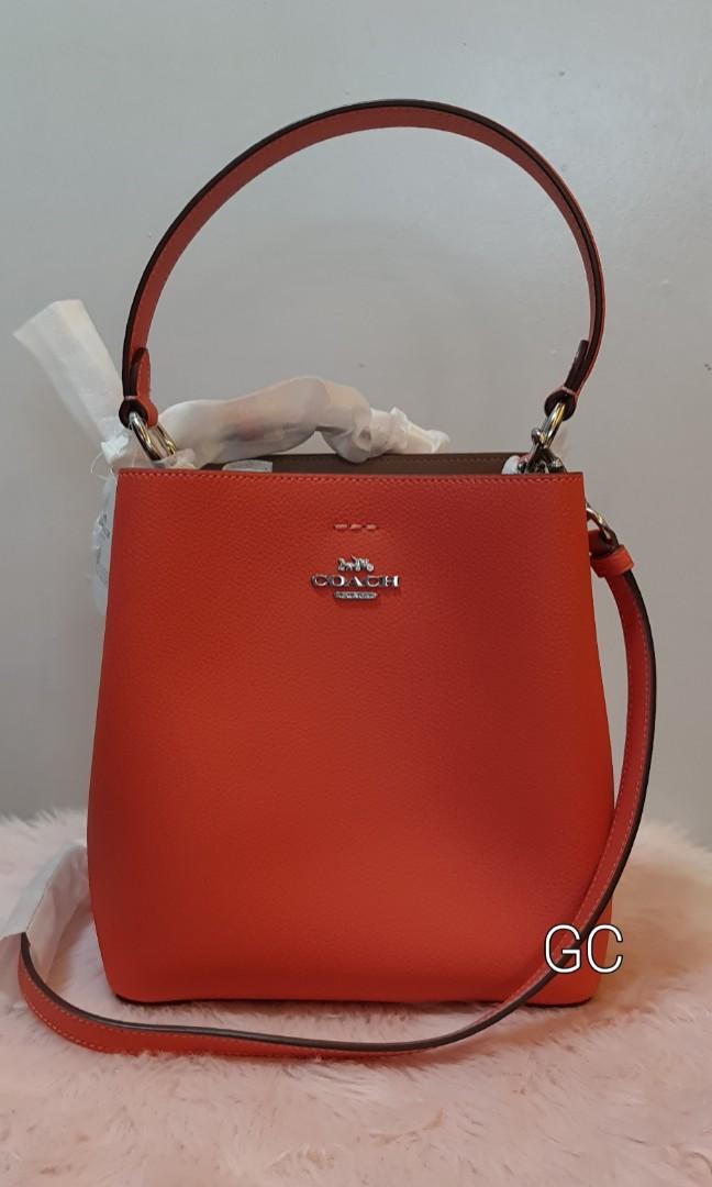 Coach bucket bag orange clearance