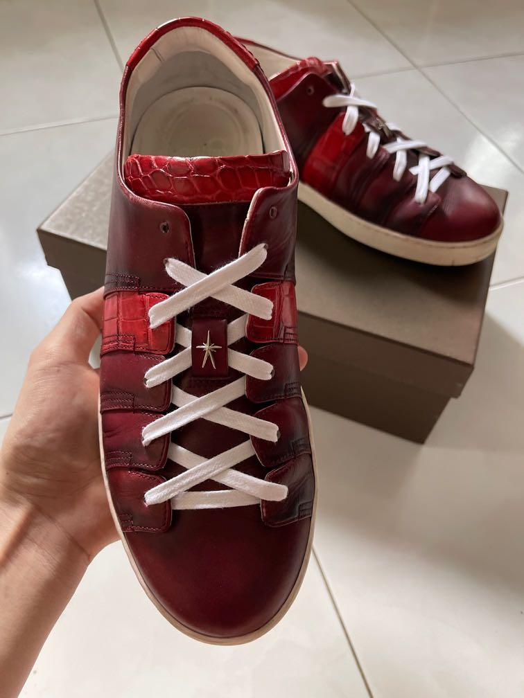 Final Drop Corthay 90 Bespoke Sneakers Oxblood Patina Men s